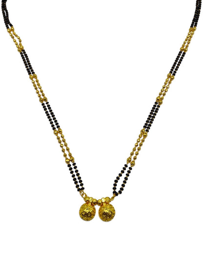 Long Mangalsutra Vati Black Beads Chain