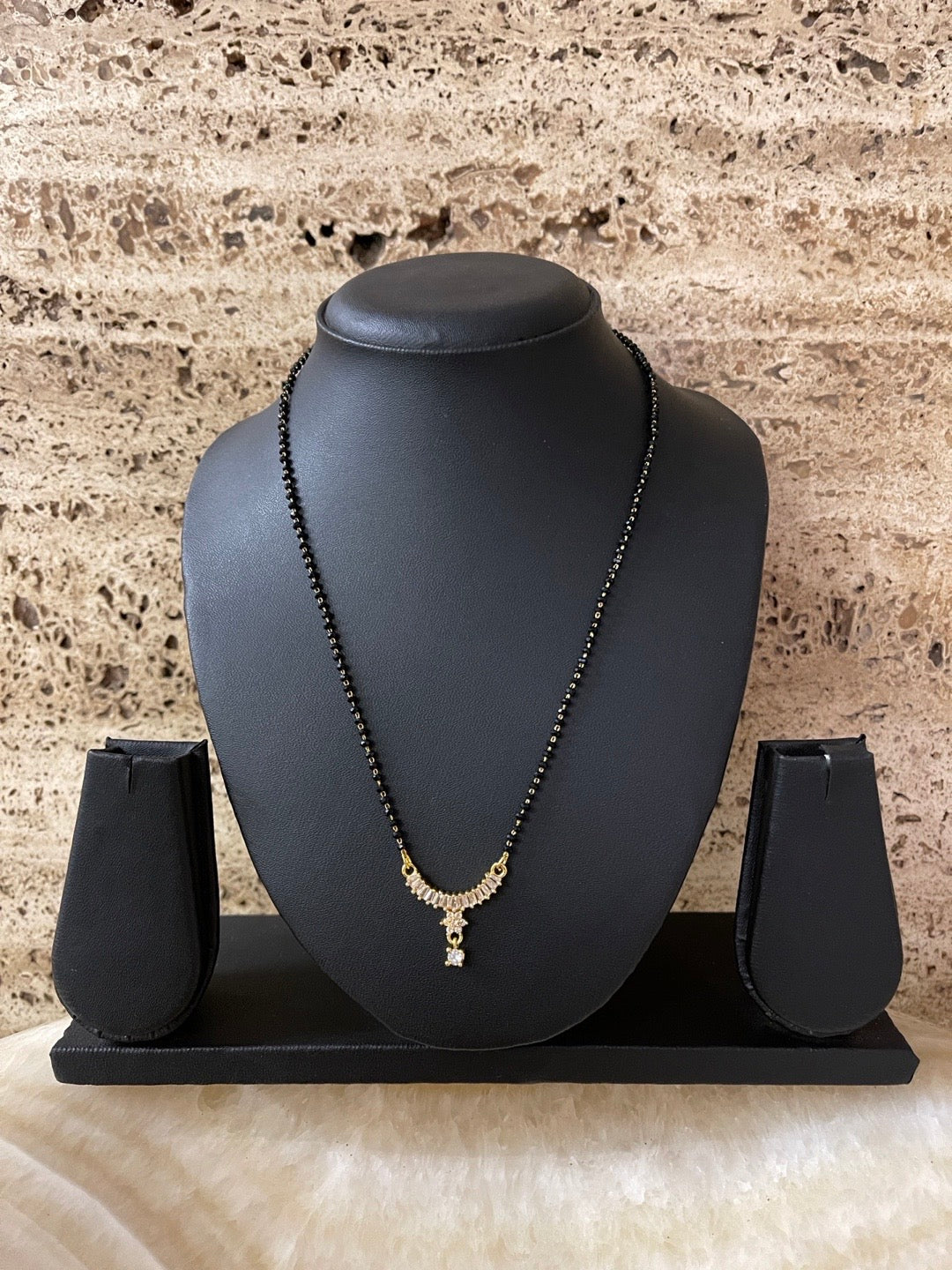 Short American Diamond Pendant Mangalsutra