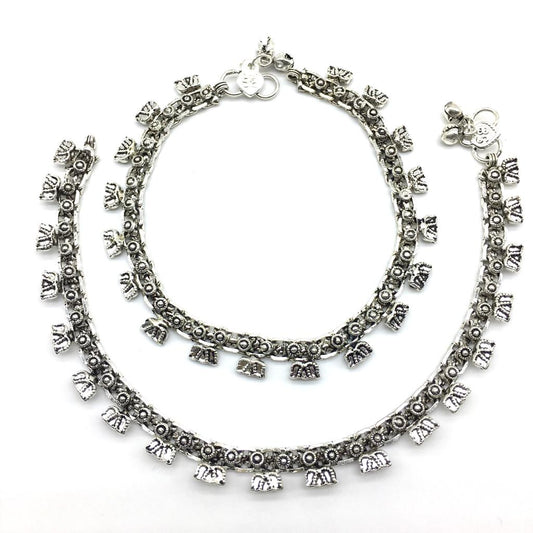Digital Dress Room Silver Plated Anklet