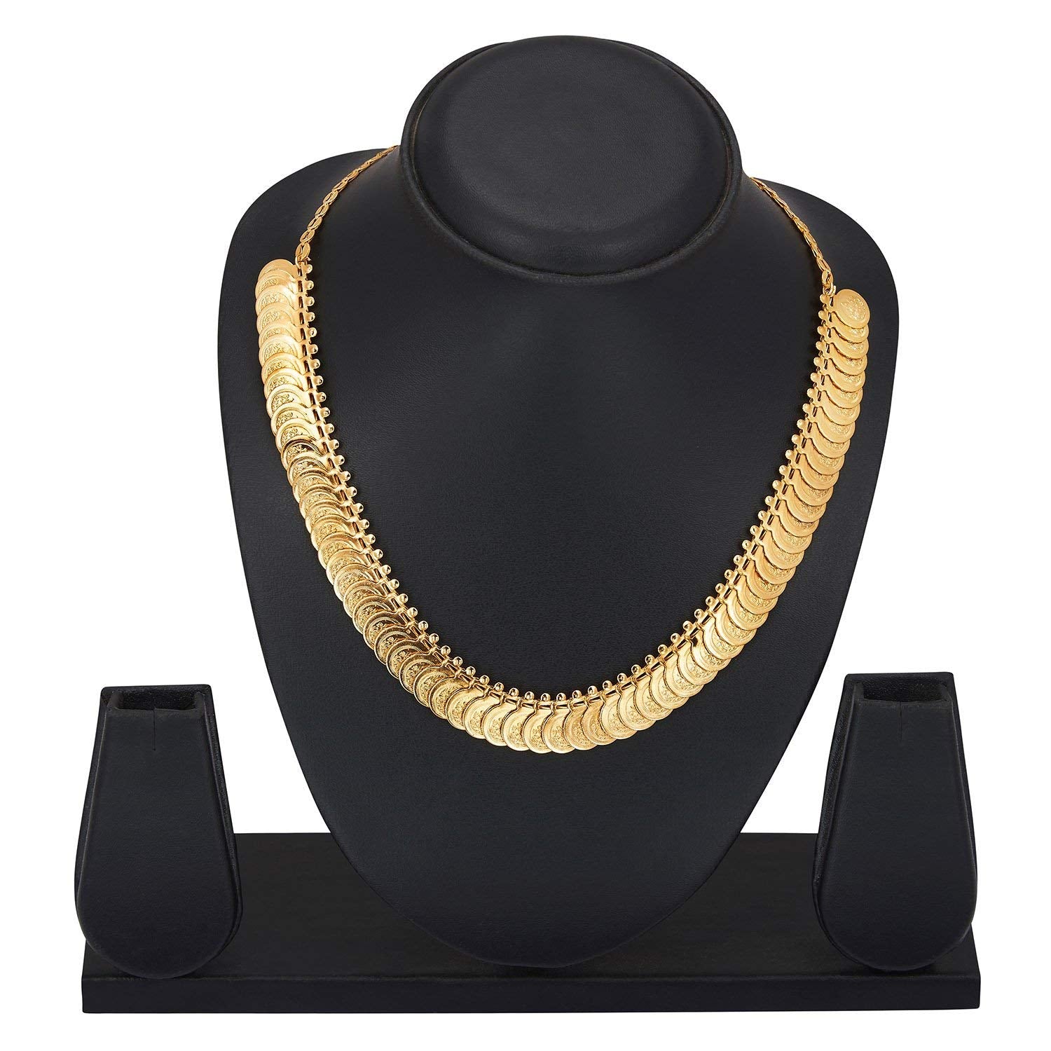 Digital Dress Room Traditional Multi Line Layer Golden Necklace for Women