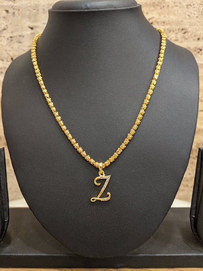 Alphabet A-Z Custom Letter Name Necklace