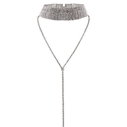Crystal Choker Rhinestone Pendant Collar Necklace