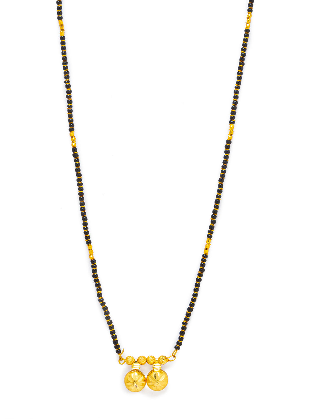 Combo Set of 2 Gold Plated Short Mangalsutra Designs and Long Mangalsutra Designs with Vati Pendant