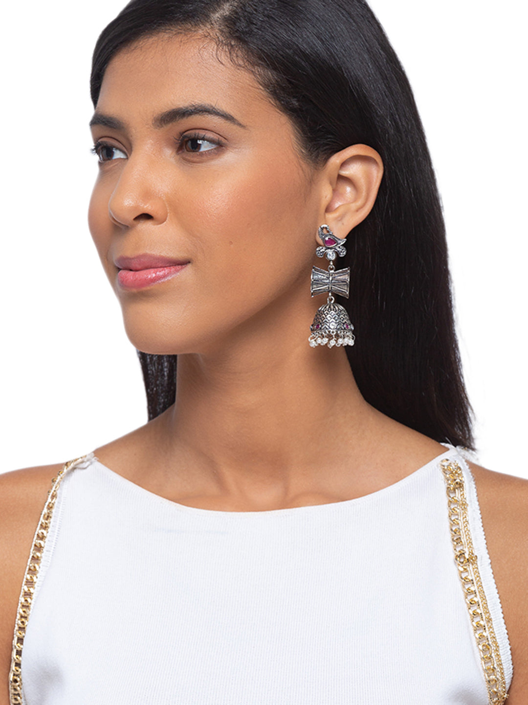 Modern pearl drop earrings - Atelier Des Modistes