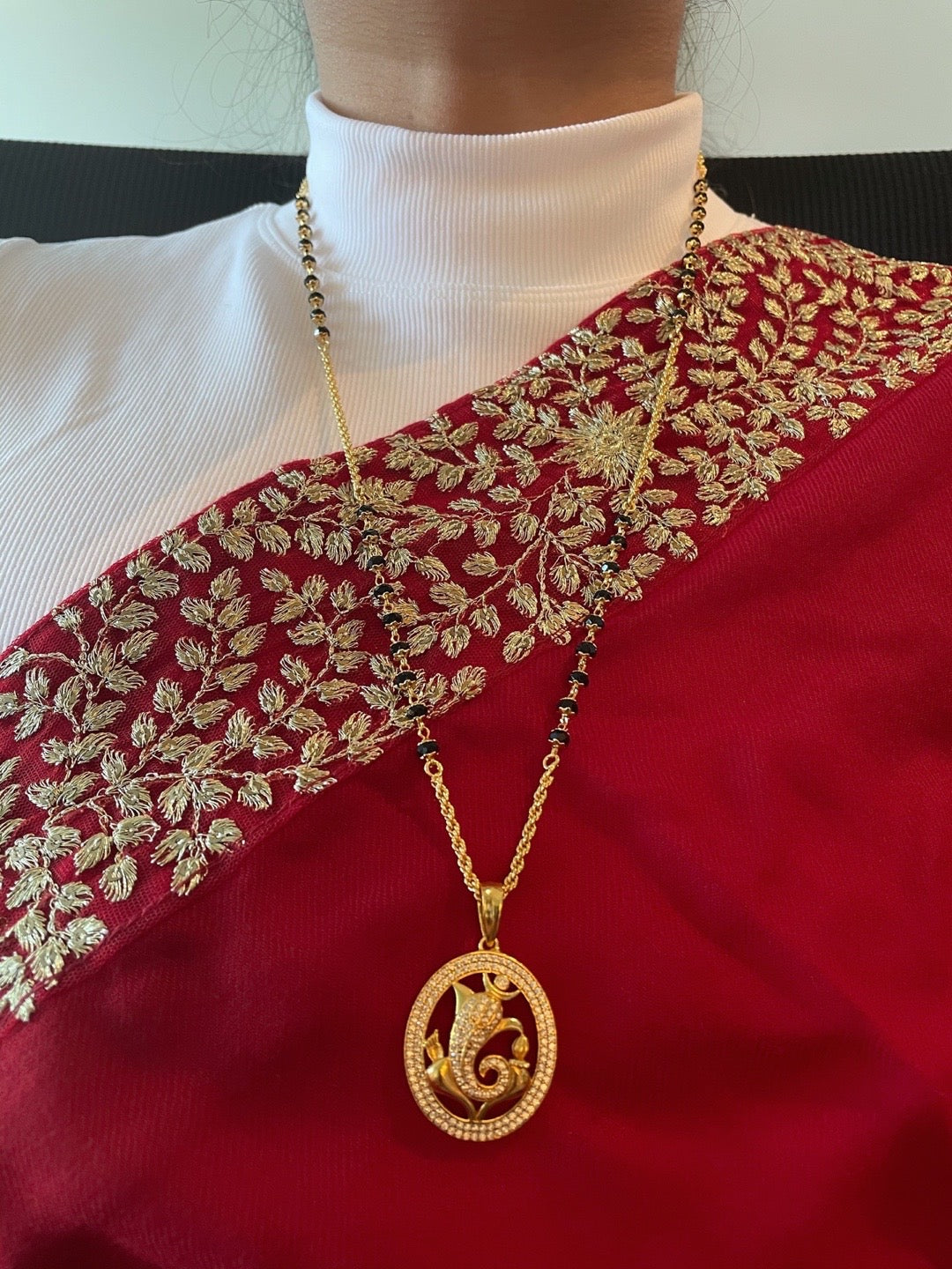 Ganesha Long Mangalsutra Designs