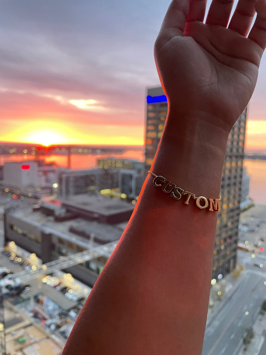 Custom Gold-Plated Personalized Name Bracelets