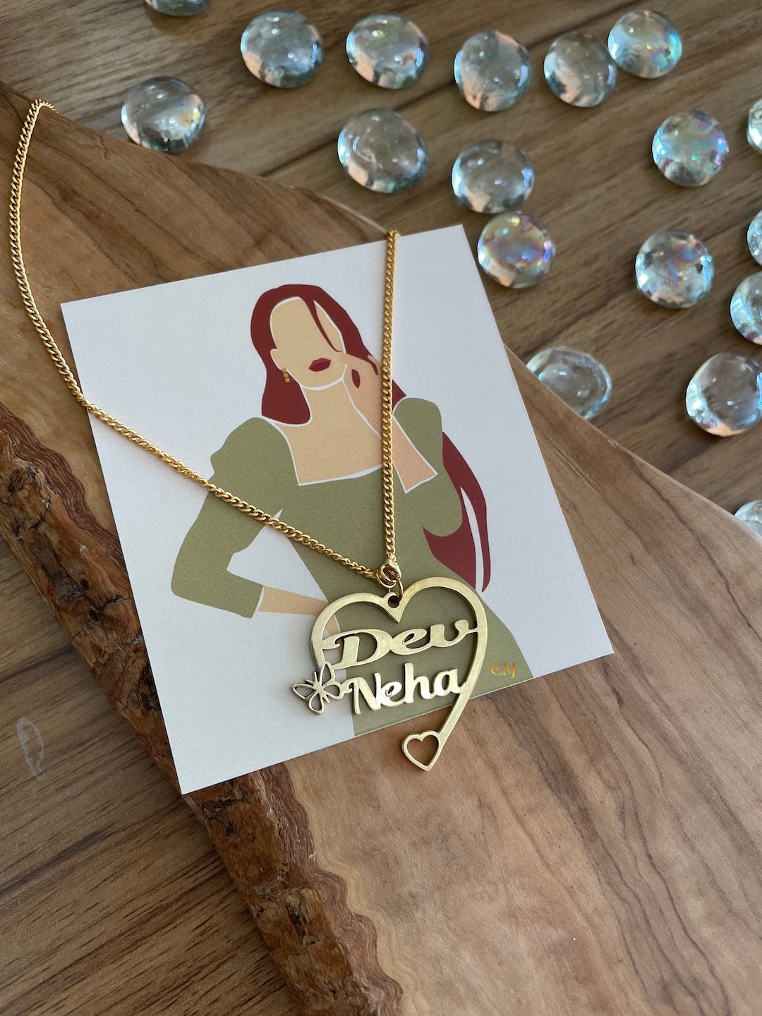 Dev store name pendant