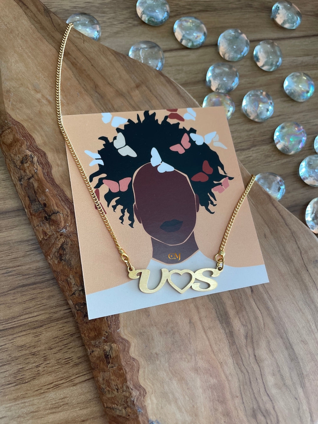 Customized store letter necklace