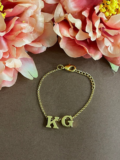 Custom Gold-Plated Personalized Name Bracelets