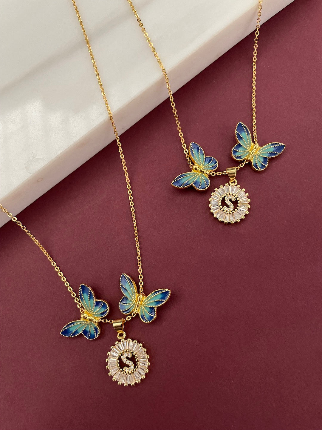 Gold Diamond Simulant Butterfly Necklace - Lovisa