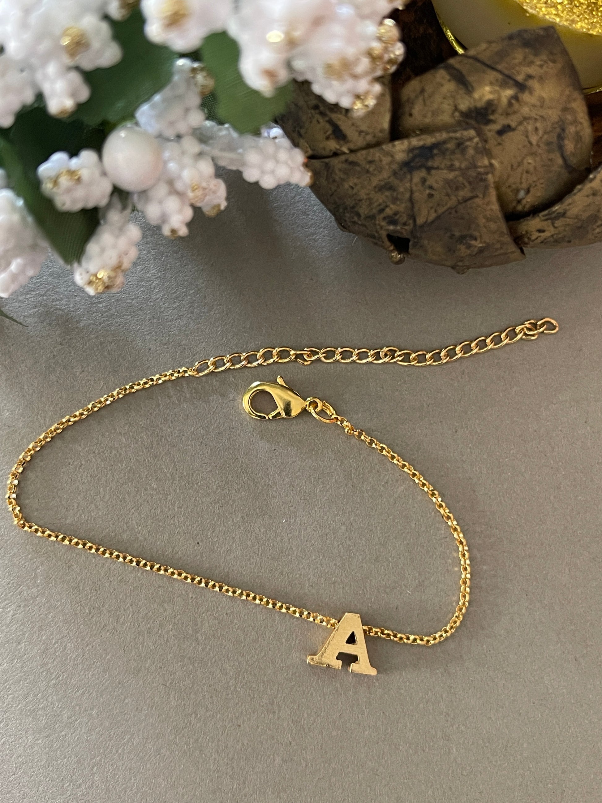 Buy A-Z Letter Gold Plated Adjustable Bracelets Online – Digital